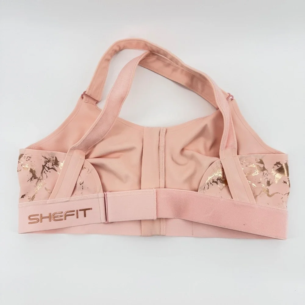SHEFIT FLEX Blush Sports Bra Size 6Luxe Supportive Activewear Medium Impact - Picture 7 of 9